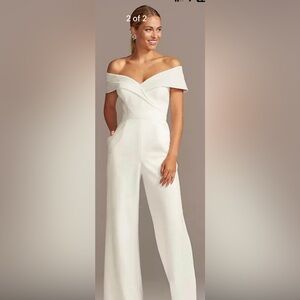 Elegant Off-Shoulder White Jumpsuit